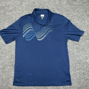 Greg Norman Polo Shirt Adult Size Lage Blue Golf Casual Outdoors Mens